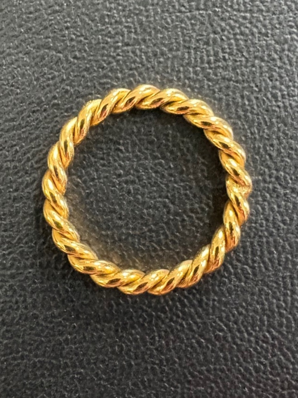 Twisted Gold Braid Ring- Atolea